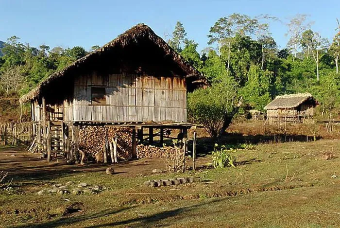 Framed Print : Bamboo hut, farm of the Rawang ethnic minority in the North of Myanmar, Kachin State, Burma, Myanmar, Asia Framed Print : Bamboo hut, farm of the Rawang ethnic minority in the North of Myanmar, Kachin State, Burma, Myanmar, Asia