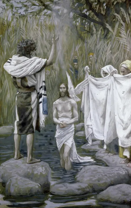 Framed Print : Baptism of Jesus James Tissot (1839-1902 /  French)