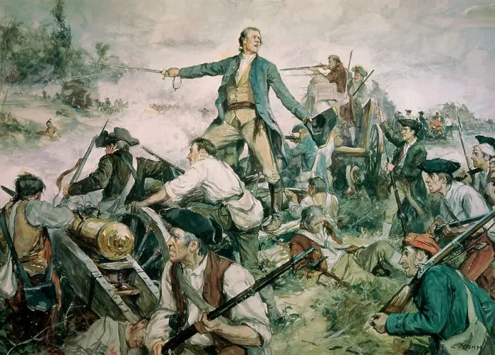 Framed Print : Battle of Lake George by Yohn Framed Print : Battle of Lake George by Yohn