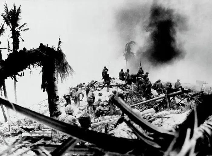 Framed Print : Battle of Tarawa --- U.S