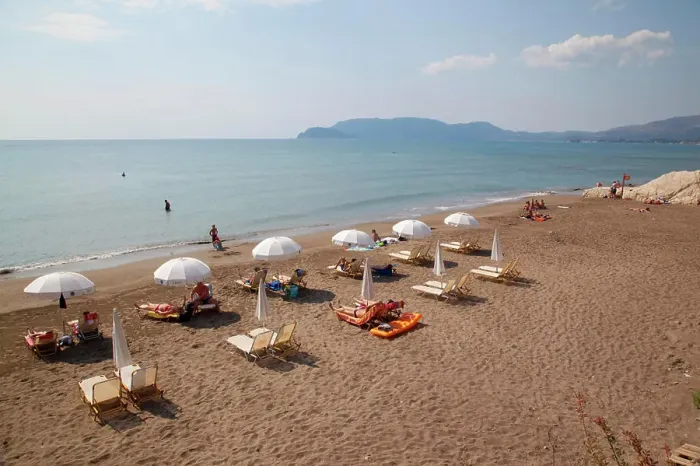 Framed Print : Beach, Kalamaki, Zakynthos, Ionian Islands, Greek Islands, Greece, Europe
