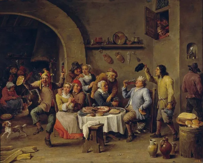 Framed Print : The Bean King (The Feast of the Bean King) by Teniers Framed Print : The Bean King (The Feast of the Bean King) by Teniers