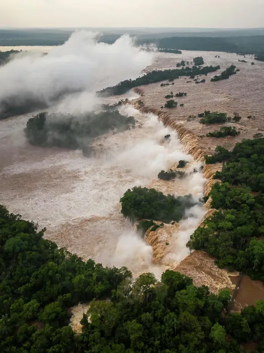 Framed Print : Beautiful aerial view to second biggest flood in Iguazu Falls Framed Print : Beautiful aerial view to second biggest flood in Iguazu Falls