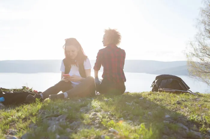 Framed Print : Two beautiful girls are traveling in the mountains Two beautiful girls are traveling in the mountains Framed Print : Two beautiful girls are traveling in the mountains Two beautiful girls are traveling in the mountains