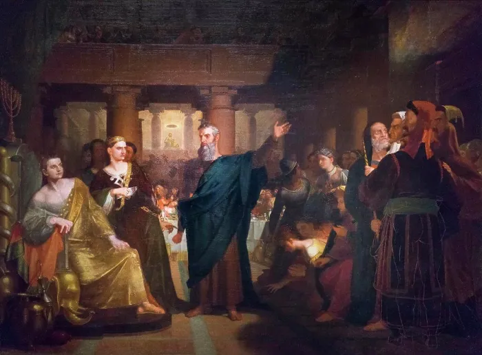 Framed Print : Belshazzar's Feast; 1817 - 43; Oil on canvas Washington Allston; American; 1779 - 1843 Framed Print : Belshazzar's Feast; 1817 - 43; Oil on canvas Washington Allston; American; 1779 - 1843
