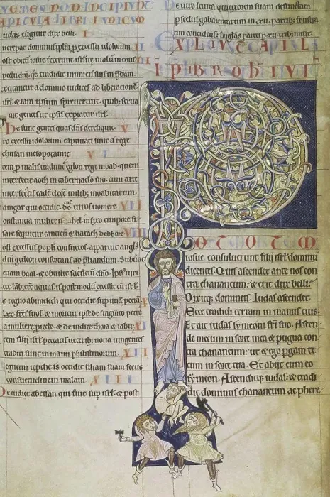 Framed Print : Bible of Saint-Andrew-of-the Woods Monastery Manuscripts 13th Century Bibliotheque Municipale, Boulogne-Sur-Mer, France Framed Print : Bible of Saint-Andrew-of-the Woods Monastery Manuscripts 13th Century Bibliotheque Municipale, Boulogne-Sur-Mer, France