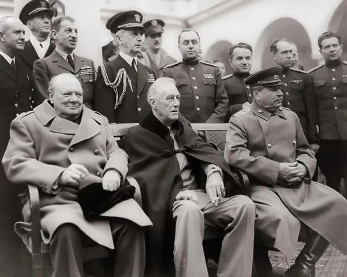 Framed Print : The Big Three at Yalta Framed Print : The Big Three at Yalta