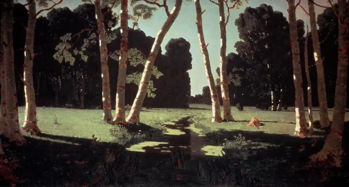 Framed Print : Birch Tree Forest Arkhip Ivanovitch Kuindzhi (1842-1910 Russian) Tretyakov Gallery, Moscow, Russia