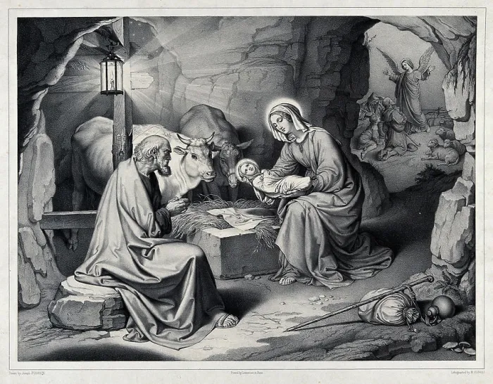 Framed Print : The birth of Christ; outside the crumbling cave Framed Print : The birth of Christ; outside the crumbling cave