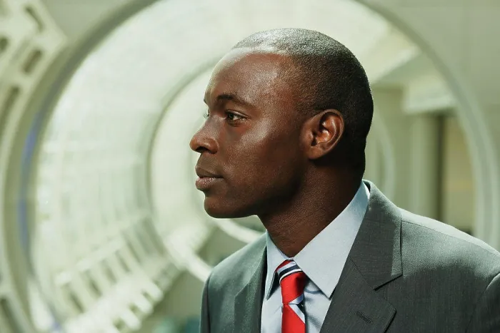 Framed Print : Serious Black businessman Framed Print : Serious Black businessman