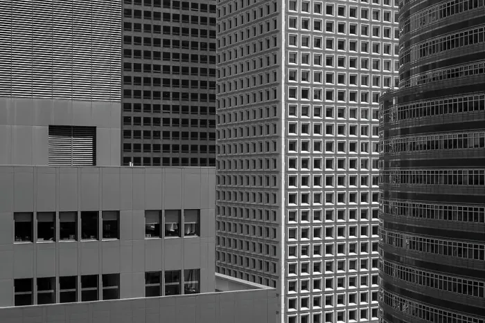 Framed Print : Black and white detail view of 4 skyscrapers on 3rd Avenue Framed Print : Black and white detail view of 4 skyscrapers on 3rd Avenue