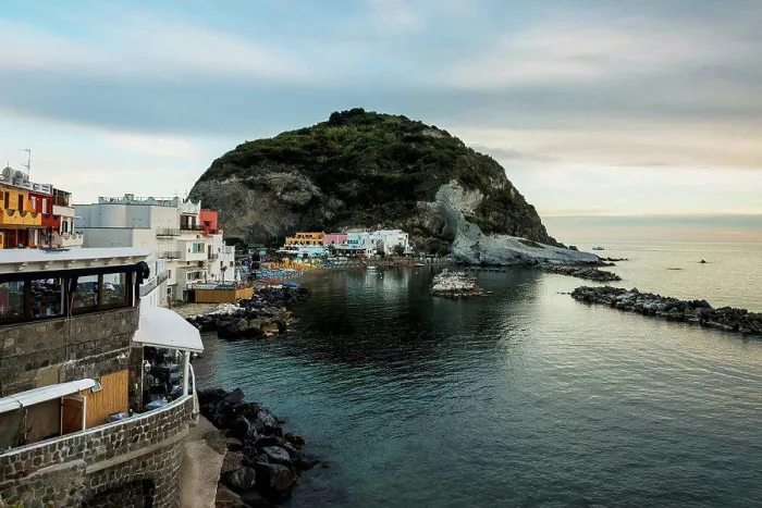 Framed Print : Boats in the harbour and colourful buildings on Ischia island on the mediterranean; Sant Angelo, Ischia, Campania, Italy Framed Print : Boats in the harbour and colourful buildings on Ischia island on the mediterranean; Sant Angelo, Ischia, Campania, Italy