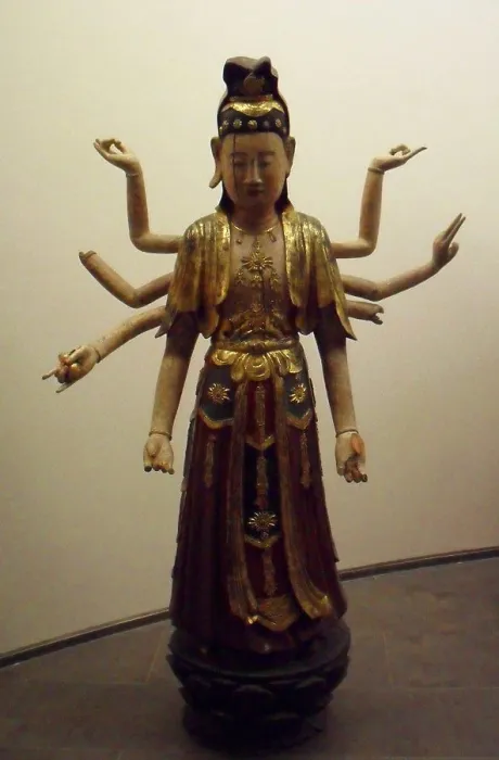 Framed Print : Bodhisattva Avalokitesvara with eight arms (the lord who looks down) Framed Print : Bodhisattva Avalokitesvara with eight arms (the lord who looks down)