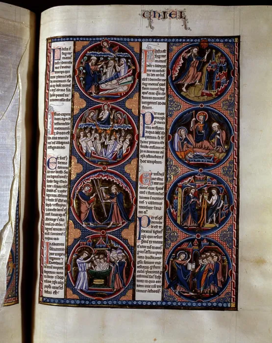 Framed Print : Book of Ezekiel / Illumination / 1230 Framed Print : Book of Ezekiel / Illumination / 1230