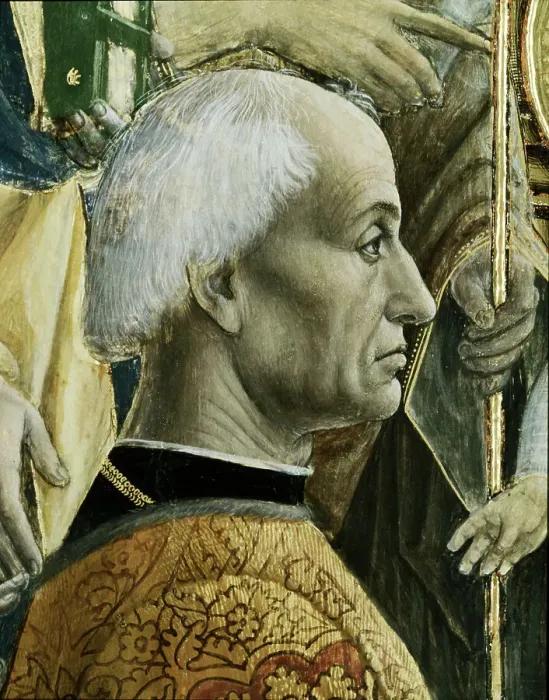 Framed Print : Bottigella Altarpiece-Detail Of The Donor Dettaglio Del Donatore Framed Print : Bottigella Altarpiece-Detail Of The Donor Dettaglio Del Donatore