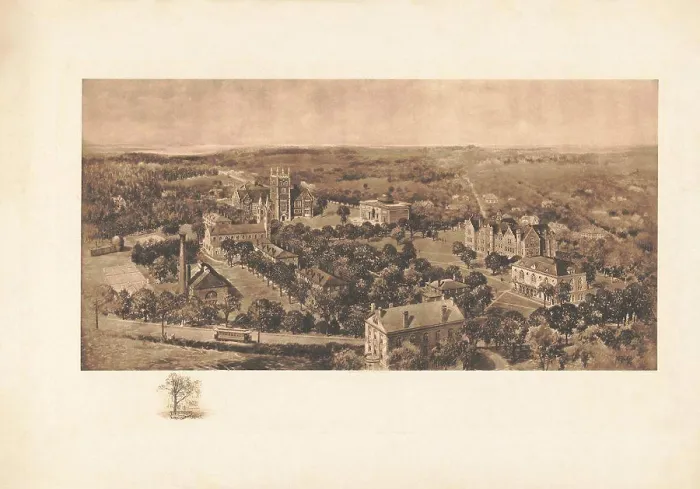 Framed Print : Bowdoin College, Artist H.D. Nichols Framed Print : Bowdoin College, Artist H.D. Nichols