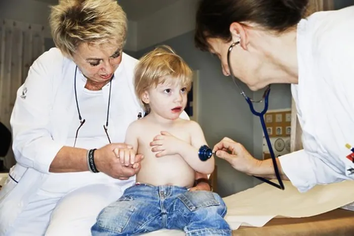Framed Print : A boy on a medical examination, Sweden Framed Print : A boy on a medical examination, Sweden