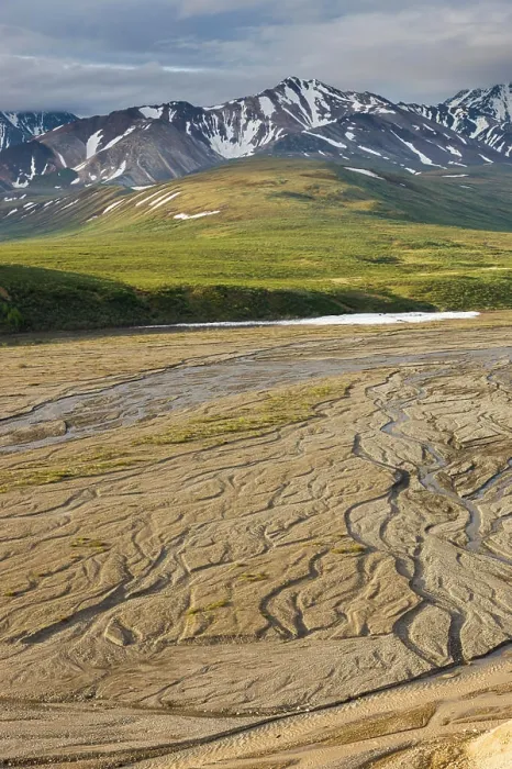 Framed Print : Braided river patterns on the East Fork of the Toklat River, Denali National Park, Interior, Alaska Framed Print : Braided river patterns on the East Fork of the Toklat River, Denali National Park, Interior, Alaska