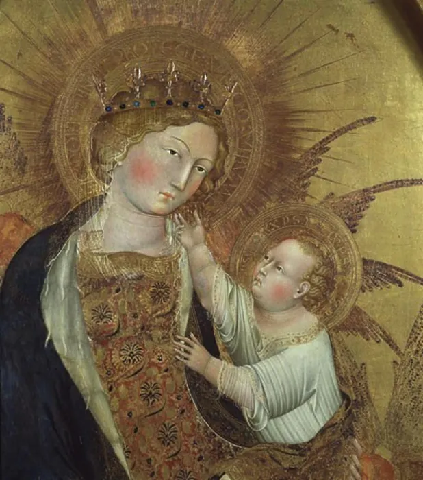 Framed Print : The Branchini Madonna, Giovanni di Paolo, (d.1482 / Italian) Framed Print : The Branchini Madonna, Giovanni di Paolo, (d.1482 / Italian)