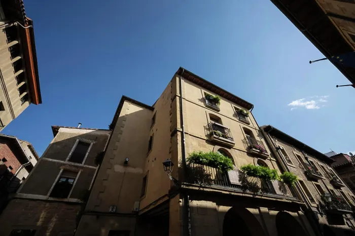 Framed Print : Buildings of Laguardia, Rioja Alavesa, Spain
