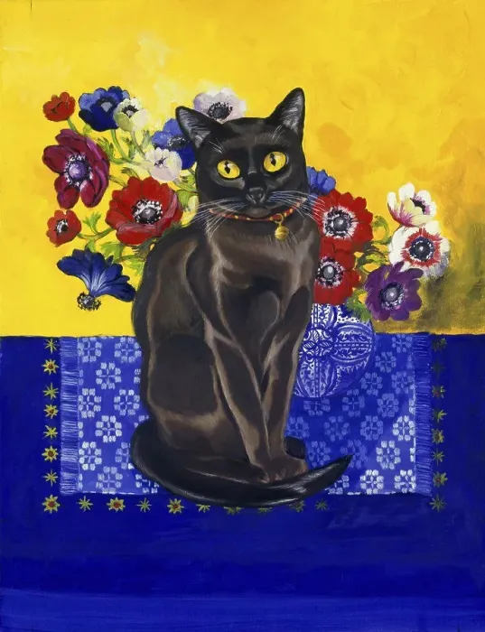 Framed Print : Burmese Cat--Series II 1997 Isy Ochoa (b.1961 / French) Oil on canvas Private Collection Framed Print : Burmese Cat--Series II 1997 Isy Ochoa (b.1961 / French) Oil on canvas Private Collection