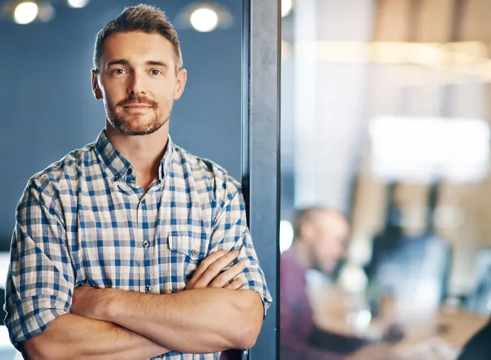 Framed Print : Business, man and confident for portrait in office Framed Print : Business, man and confident for portrait in office