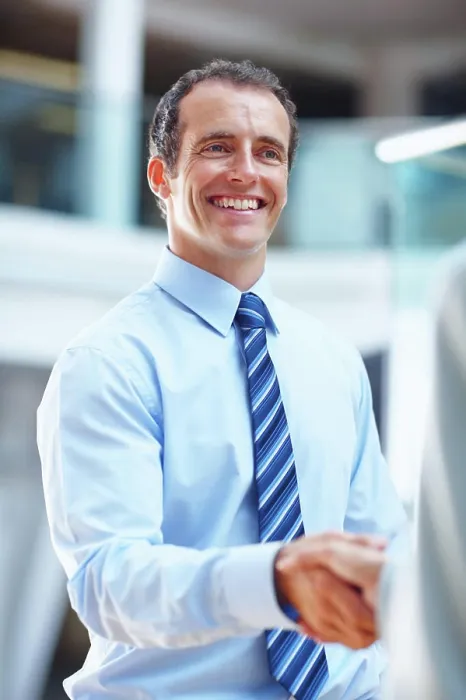 Framed Print : Business man, handshake and meeting in partnership Framed Print : Business man, handshake and meeting in partnership