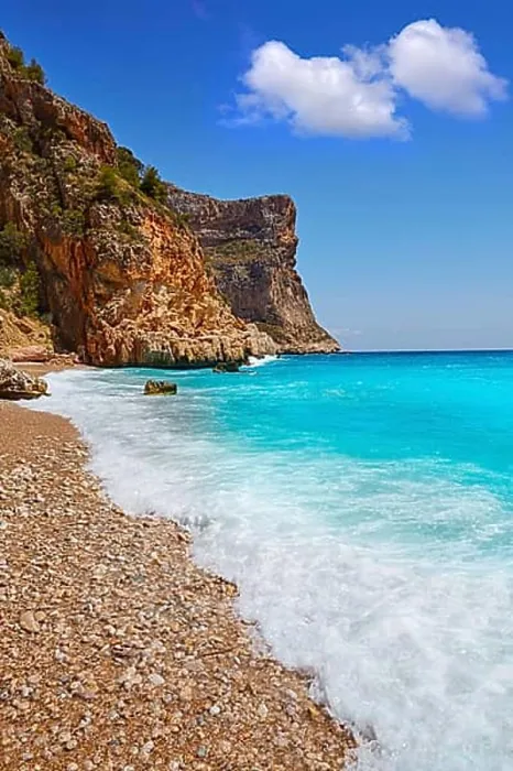 Framed Print : Cala del Moraig beach in Benitachell of Alicante at Spain Framed Print : Cala del Moraig beach in Benitachell of Alicante at Spain