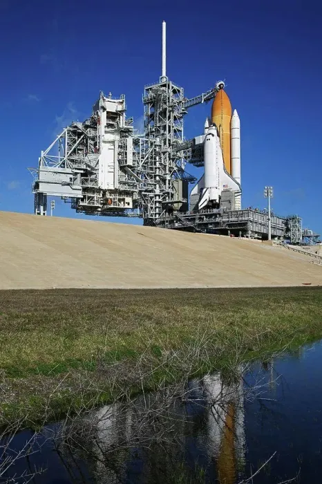 Framed Print : CAPE CANAVERAL, Fla. -Space shuttle Endeavour sits on Launch Pad 39A at NASA's Kennedy Space Center in Florida Framed Print : CAPE CANAVERAL, Fla. -Space shuttle Endeavour sits on Launch Pad 39A at NASA's Kennedy Space Center in Florida