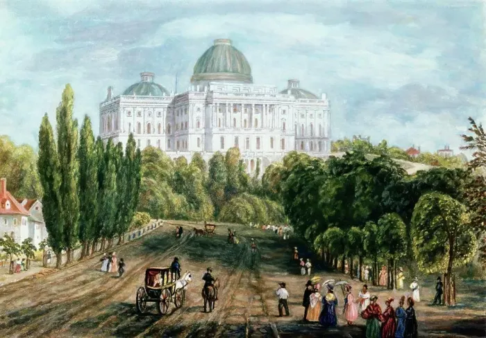 Framed Print : Capitol Building, Washington, D.C. ca.1830 American History Framed Print : Capitol Building, Washington, D.C. ca.1830 American History