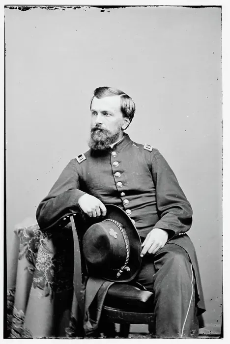 Framed Print : Captain Samuel Fisk, 14th Conn Framed Print : Captain Samuel Fisk, 14th Conn