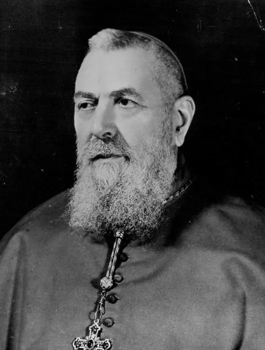 Framed Print : Cardinal Tisserant, Cardinal Bishop Of Ostia - Eugene Tisserant was created Cardinal in 1936; he was born in Nancy