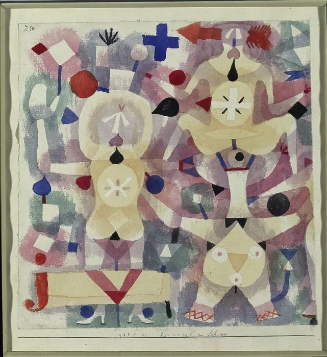 Framed Print : Carnival in the Snow, 1923. Paul Klee (German) Framed Print : Carnival in the Snow, 1923. Paul Klee (German)