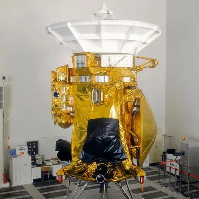 Framed Print : Cassini Probe in a JPL Assembly Room Framed Print : Cassini Probe in a JPL Assembly Room