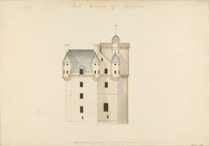 Framed Print : Castle Fraser Aberdeenshire Scotland West Elevation Framed Print : Castle Fraser Aberdeenshire Scotland West Elevation