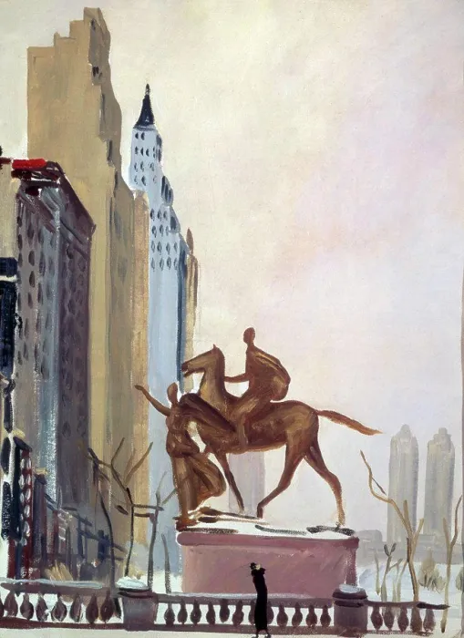 Framed Print : Central Park in New York by Alexander Deyneka, 1936, 1899-1969, Private Collection Framed Print : Central Park in New York by Alexander Deyneka, 1936, 1899-1969, Private Collection