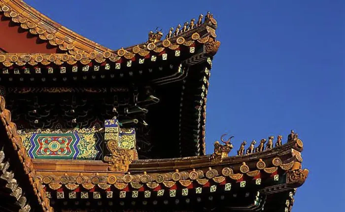 Framed Print : Ceramic roof detail Lama Monastery (Yong He Gong), Beijing, China, Asia Framed Print : Ceramic roof detail Lama Monastery (Yong He Gong), Beijing, China, Asia