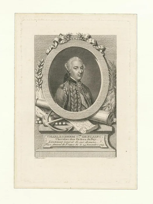 Framed Print : Charles Henri Cte. D'Estaing, chevalier des ordres du Roy Framed Print : Charles Henri Cte. D'Estaing, chevalier des ordres du Roy