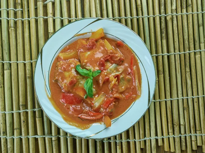 Framed Print : Chicken kolhapuri Chicken kolhapuri - Indian mouth-watering chicken curry made in Kohlapuri style
