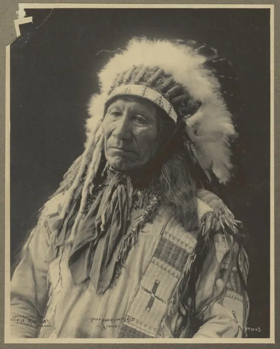 Framed Print : Chief American Horse, Sioux