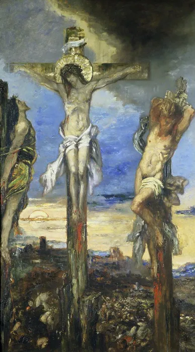 Framed Print : Christ and the Two Thieves Gustave Moreau (1826-1898 French) Moreau Museum, Paris, France Framed Print : Christ and the Two Thieves Gustave Moreau (1826-1898 French) Moreau Museum, Paris, France