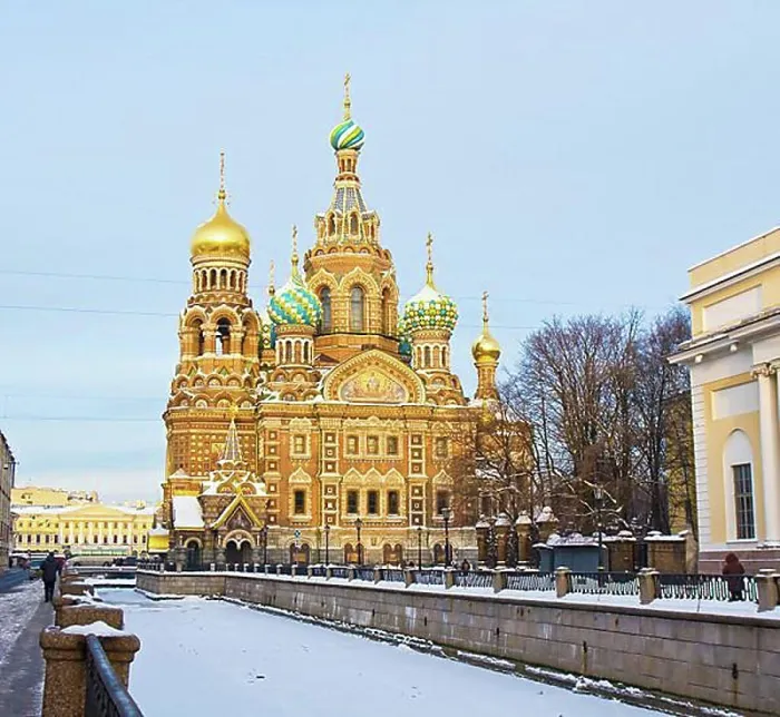 Framed Print : Church of the Savior on Spilled Blood, in winter, Saint Petersburg, Russia, Europe