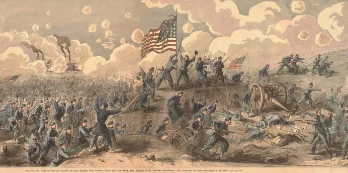 Framed Print : US Civil War, Battle of Fort Donelson Framed Print : US Civil War, Battle of Fort Donelson