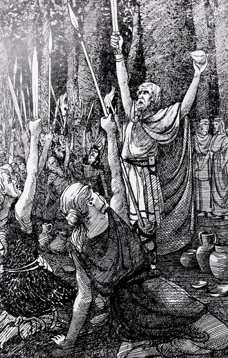 Framed Print : Claudius Civilis leads the Batavian revolt Framed Print : Claudius Civilis leads the Batavian revolt