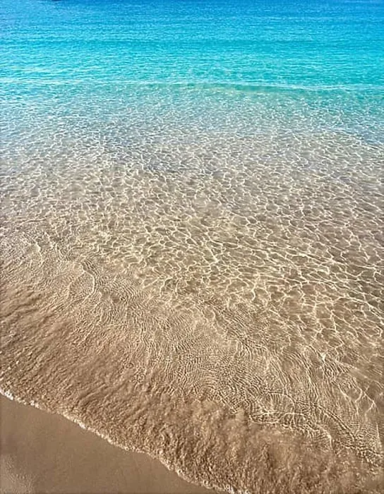 Framed Print : Clear beach water sand in Costa Blanca of Alicante at Spain Mediterranean