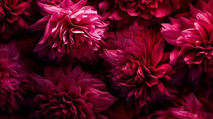 Framed Print : A close up of a bunch of red flowers with a dark background Framed Print : A close up of a bunch of red flowers with a dark background