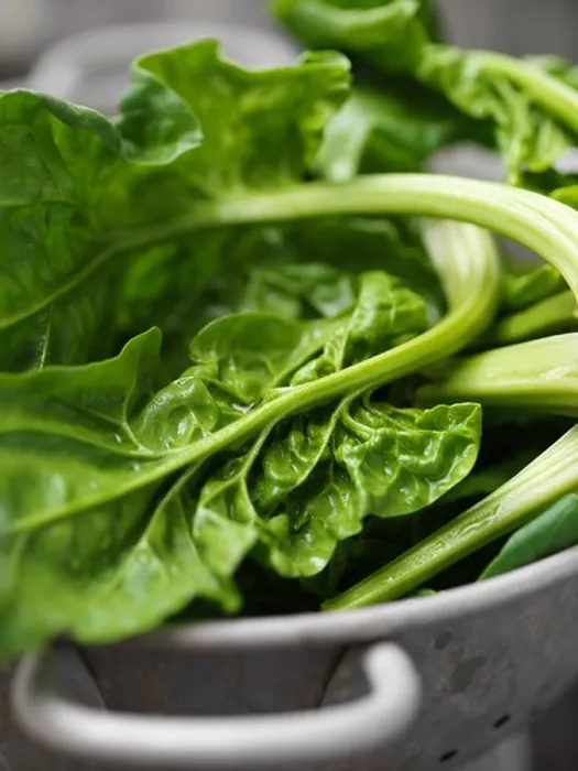 Framed Print : Close up of spinach in colander Framed Print : Close up of spinach in colander