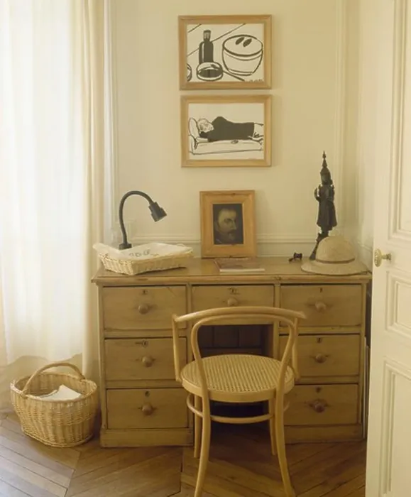 Framed Print : Close-up of Bentwood chair and small pine desk Framed Print : Close-up of Bentwood chair and small pine desk