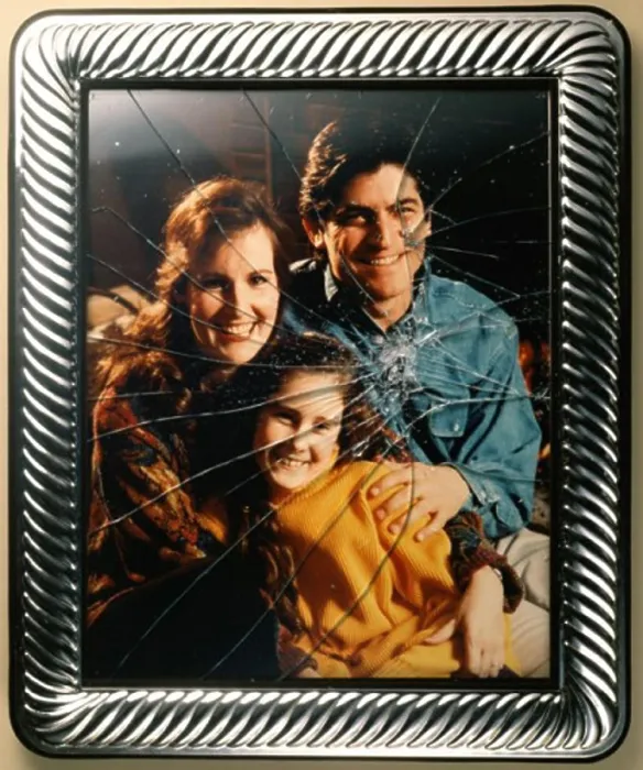 Framed Print : Close-up of a broken picture frame Framed Print : Close-up of a broken picture frame