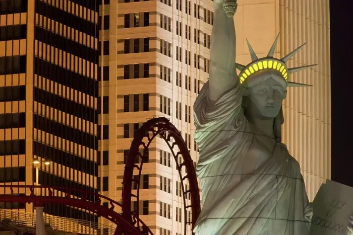 Framed Print : Close-up of the Statue of Liberty replica at the New York-New York Hotel and Casino Framed Print : Close-up of the Statue of Liberty replica at the New York-New York Hotel and Casino